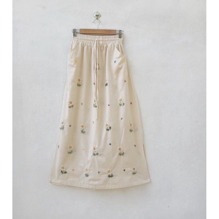 chân váy linen