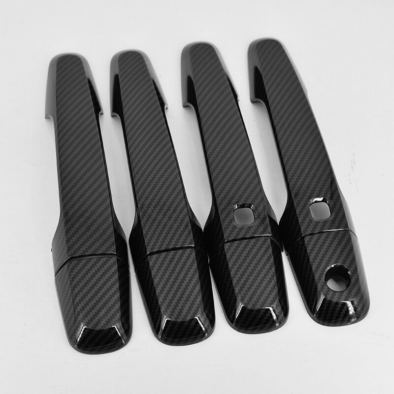 Ốp Tay Và Hõm Cửa Carbon Dành Cho Xe Mitsubishi Triton đời 2019-2023 Mẫu Cacbon Cao Cấp