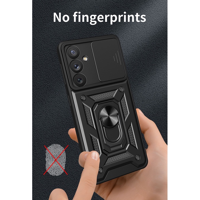 Ôp Điện Thoại Dạng Giáp Chống Sốc Có Vòng Đỡ Nam Châm Cho Samsung Galaxy A54 A34 A24 A14 A73 A53 A33 A04 A04E A04S A05 A05S 5G 4G