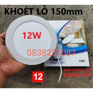 Bóng Đèn Led Âm Trần 12W Tròn khoét lỗ 150mm