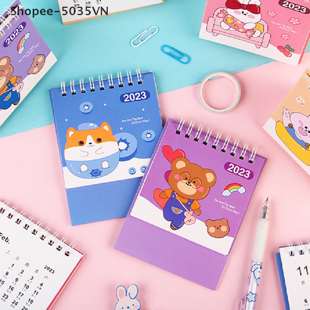 {AKIN} Lịch Để Bàn 2023 Năm Con Thỏ Hoạt Hình Dễ Thương Để Bàn Lập Kế Hoạch Hàng Ngày Agenda Agenda {akindofstar1.vn}