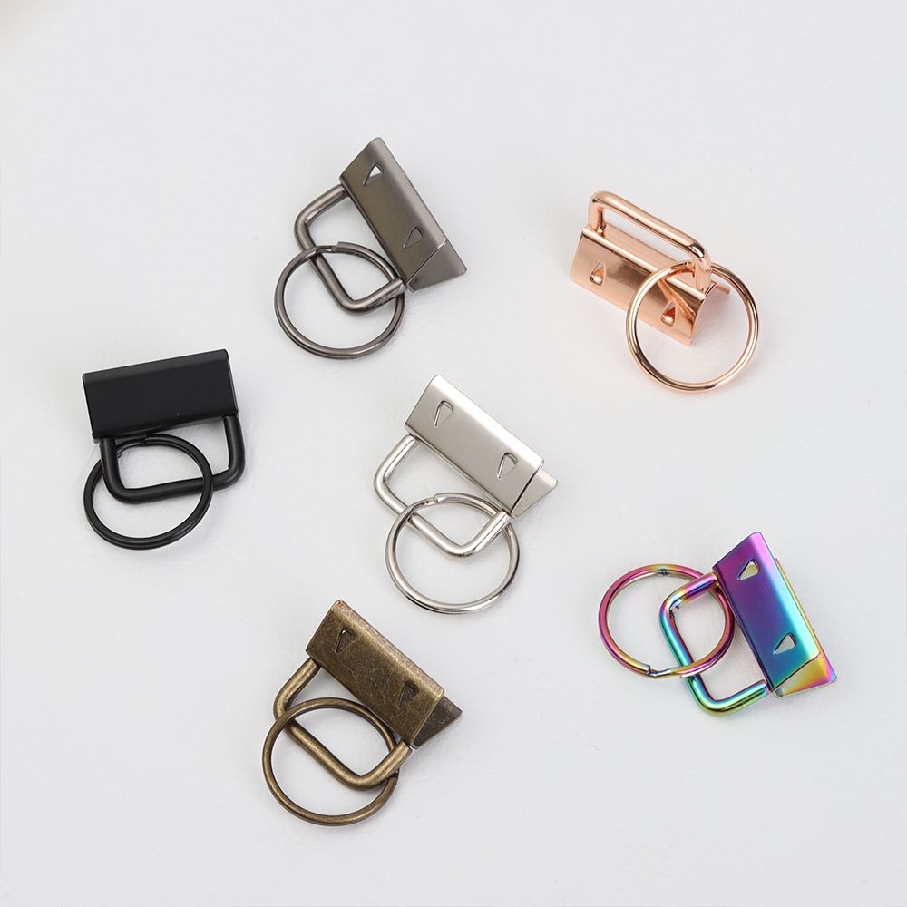 Móc khóa gắn dây vải cotton bằng kim loại chuyên dụng làm vòng tay túi xách