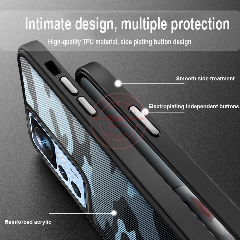 Ốp Điện Thoại TPU + PC Họa Tiết Rằn Ri Cho Xiaomi 12T 12T Pro 12T Pro