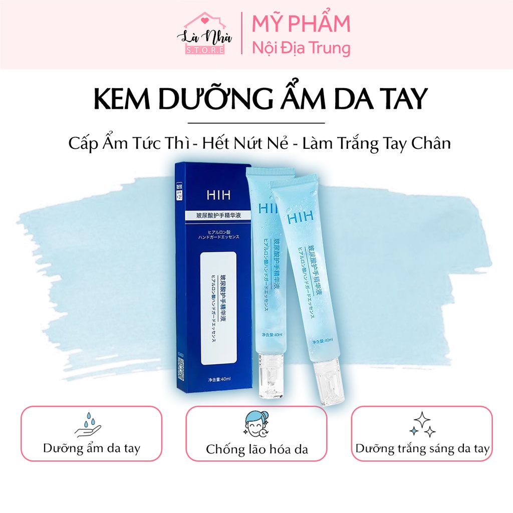Kem dưỡng ẩm da tay HIH, Gel chăm sóc tay chân chiết xuất Hyaluronic Acid tẩy da chết, làm trắng, hết khô, nứt nẻ, ngứa.