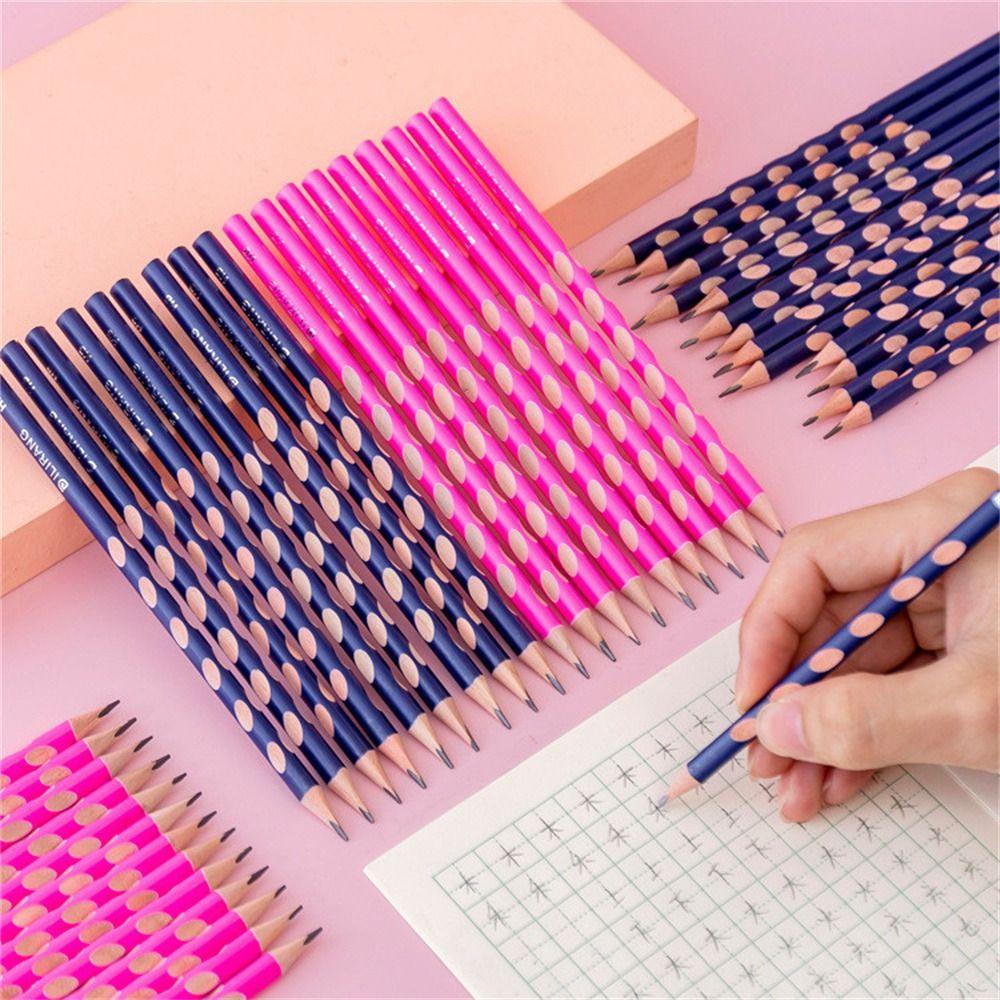 Set 10 Dụng Cụ Điều Chỉnh Tư Thế Bút Chì Gỗ HB Dành Cho Trẻ Em