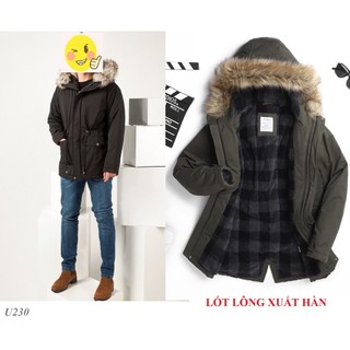 [HÀNG HIỆU SALE SỐC] Áo Khoác nam đẹp, Áo parka mũ lông, lót lông cừu đẹp nhất 2023!