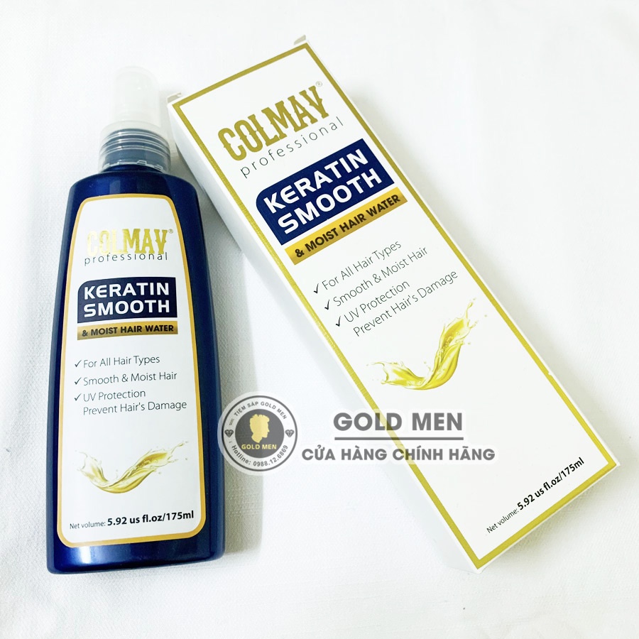 Xịt dưỡng tóc Colmav Keratin Smooth & Moist Hair Water