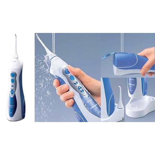 Máy tăm nước Panasonic EW1211 vệ sinh răng miệng cầm tay dùng sạc pin Hàng Đức chính hãng