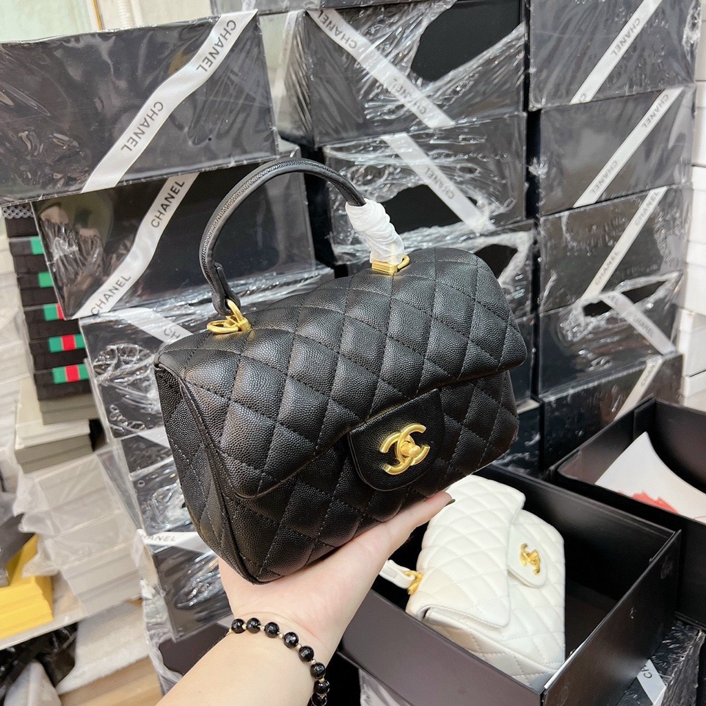 Túi Chà ne Size 22 cm Quai Xách Bản Vip Fluubocx Nơ Đẹp Nguyên Siu Nam Châm 599