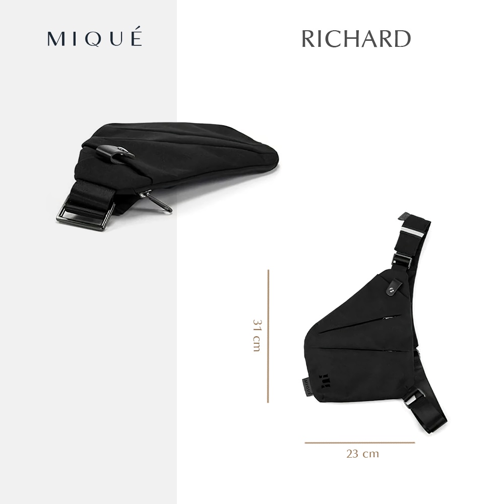 Túi đeo chéo chống trộm Vaxer vải oxford nhập khẩu chống thấm nước