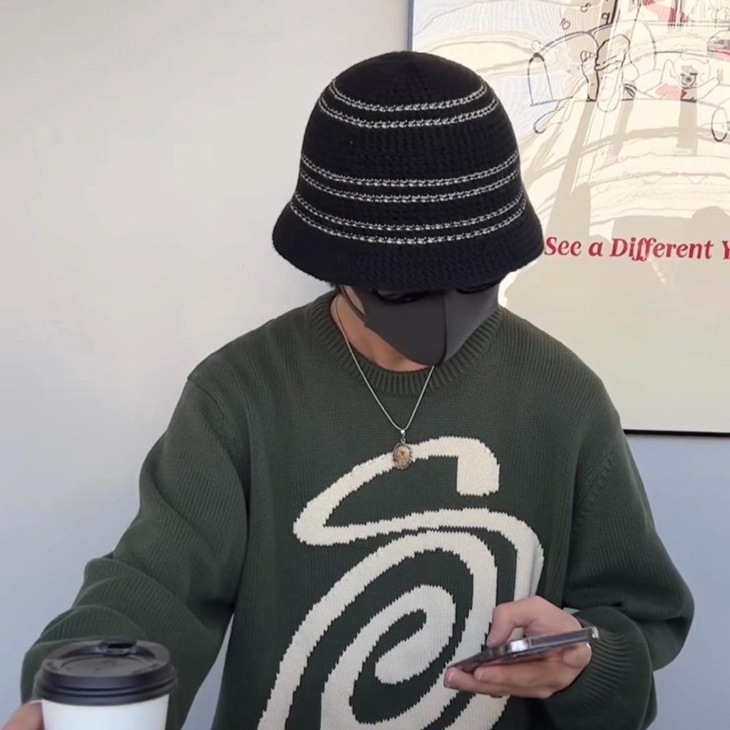 Áo Len Stussy Curly S 3 Màu Siêu Đẹp Siêu Đỉnh 100% CHÍNH HÃNG - CÓ SẴN