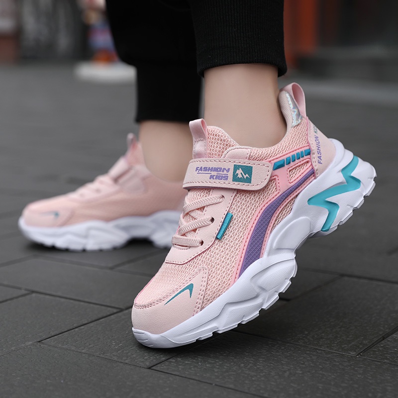 Giày Thể Thao Hai Lớp Siêu Nhẹ Dễ Thương Cho Bé Gái