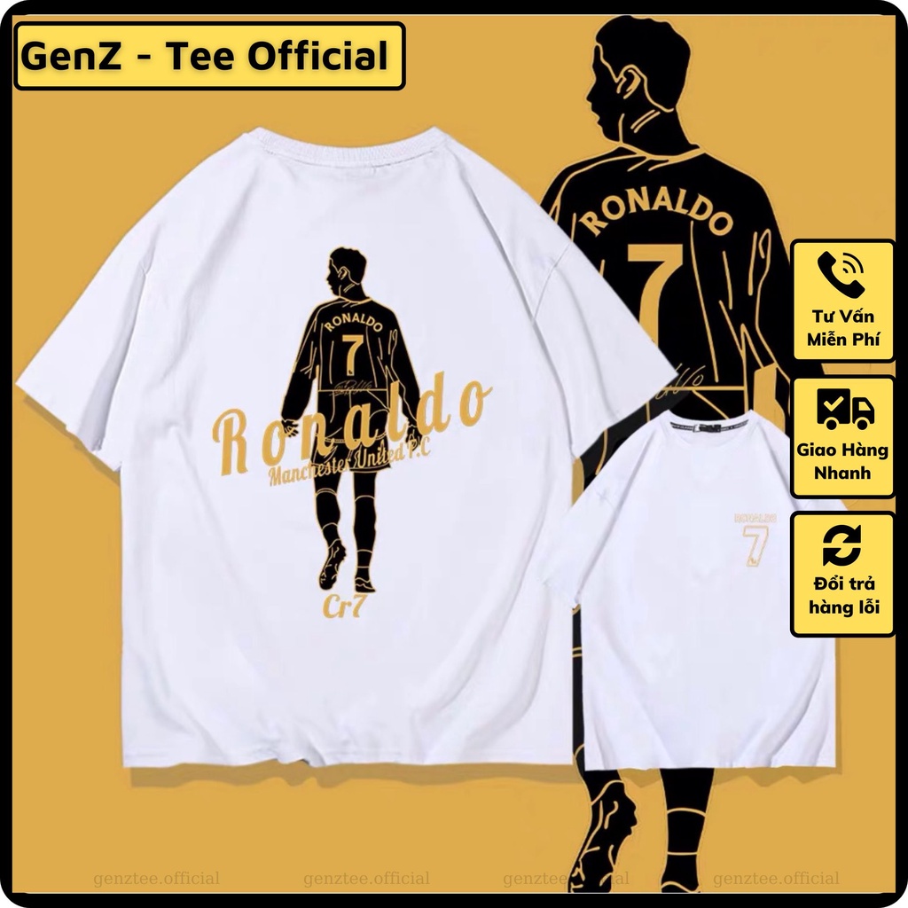 Áo thun CR7 Ronaldo Manchester United F.C., phong cách trẻ trung năng động form rộng nam nữ đủ size