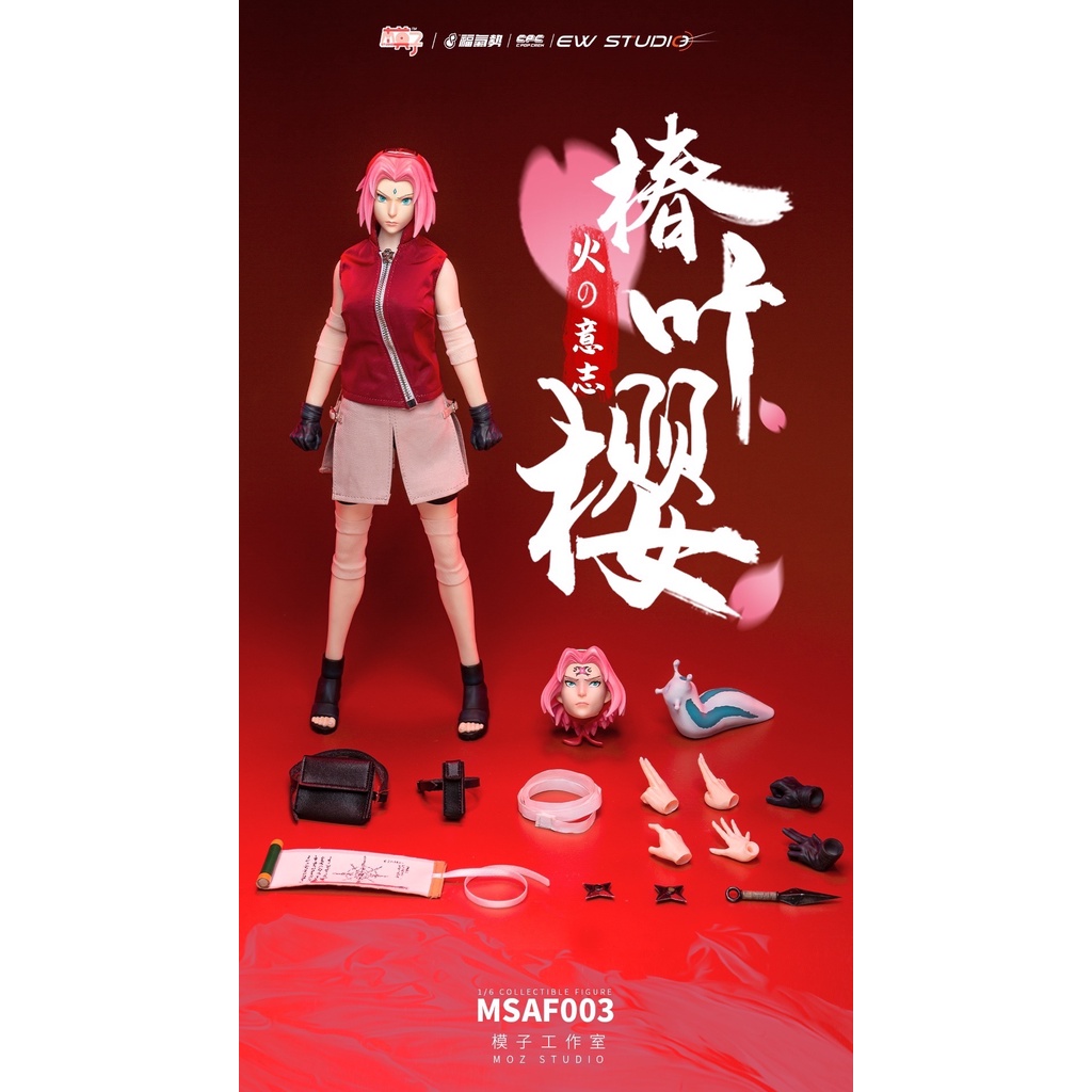 Mô hình Silicone action figure 1:6 MOZ STUDIO Haruno Sakura trong series Naruto