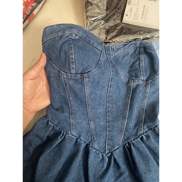 áo jean cúp ngực form xoè hàng có sẵn | BigBuy360 - bigbuy360.vn
