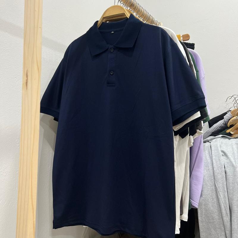 (Có video)Áo thun polo cotton có cổ Meanstore Unisex nam nữ form rộng oversize đen, trắng, hình in phong cách Ulzzang (g