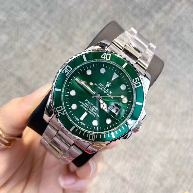 Đồng hồ Rolex nam dây thép niềng xoay sang trọng với nhiều màu sắc