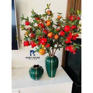 Cành lựu 6 trái trang trí nhà cửa