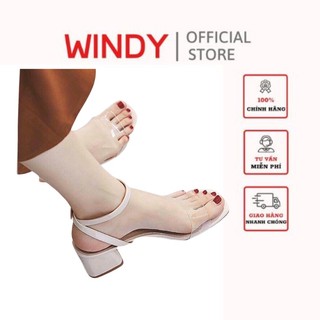 Giày cao gót quai trong gót chéo windy cg-0578