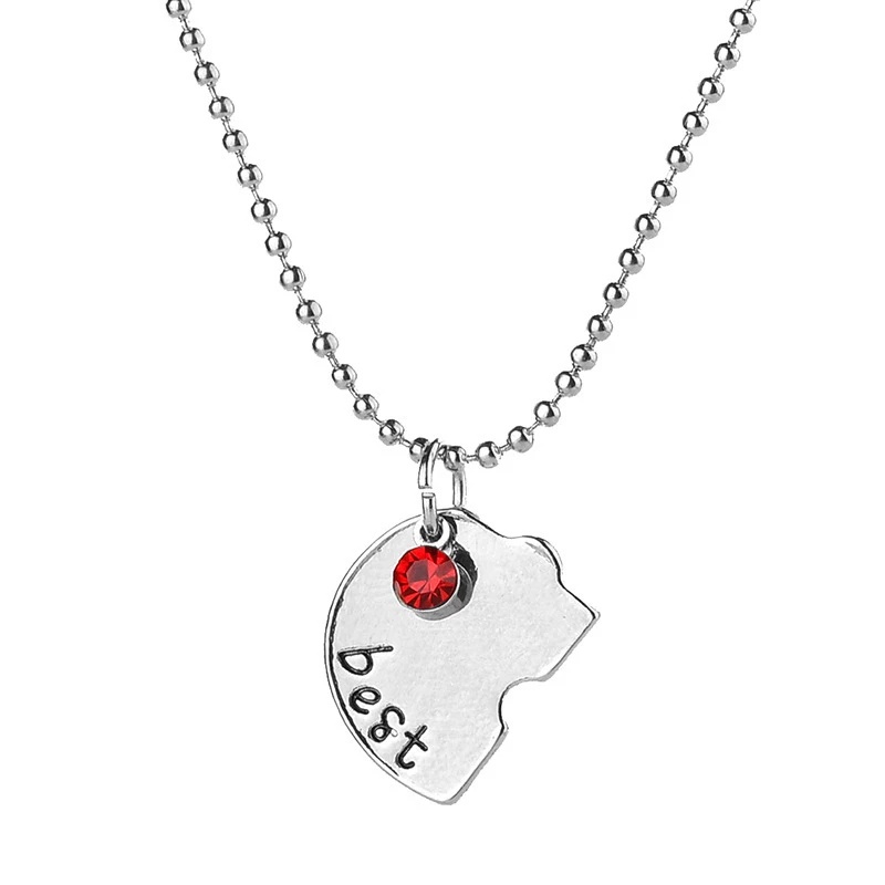 Set 4 Vòng cổ Tình Bạn Mặt Trái Tim Ghép Khắc Chữ Best Friends Forever And Ever Best Friend Heart Pendant Necklace Adjustable Choker Jewelry Sets Geometry Couple Gift Party Jewelry Accessories Gift