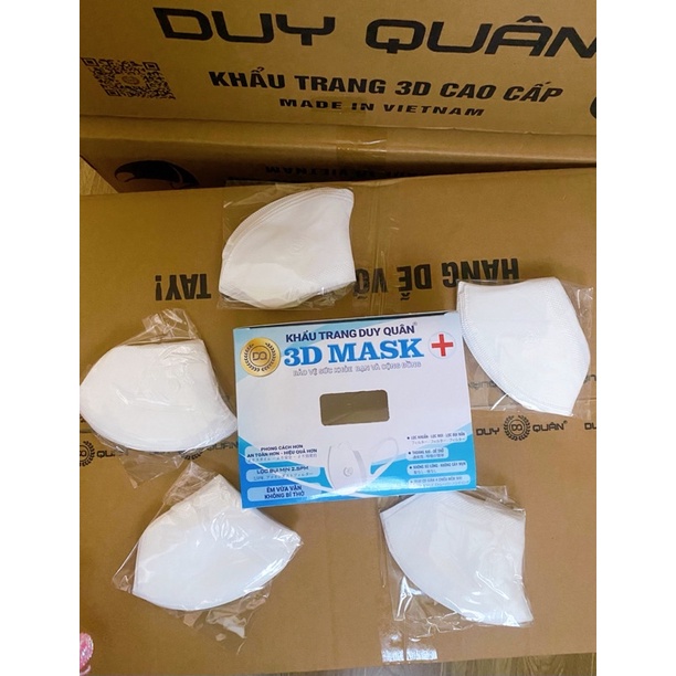 Hộp 50 chiếc khẩu trang 3D Duy Quân