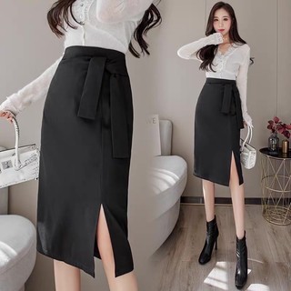 chân váy bút chì tk buộc vạt