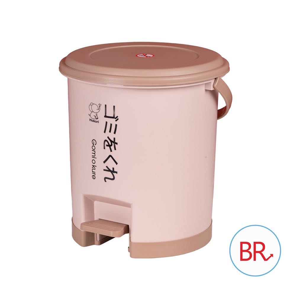 Thùng rác nhựa đạp chân cao cấp  Việt Nhật  -Thùng rác nắp tròn đạp chân thông minh dung tích 5L - 10L