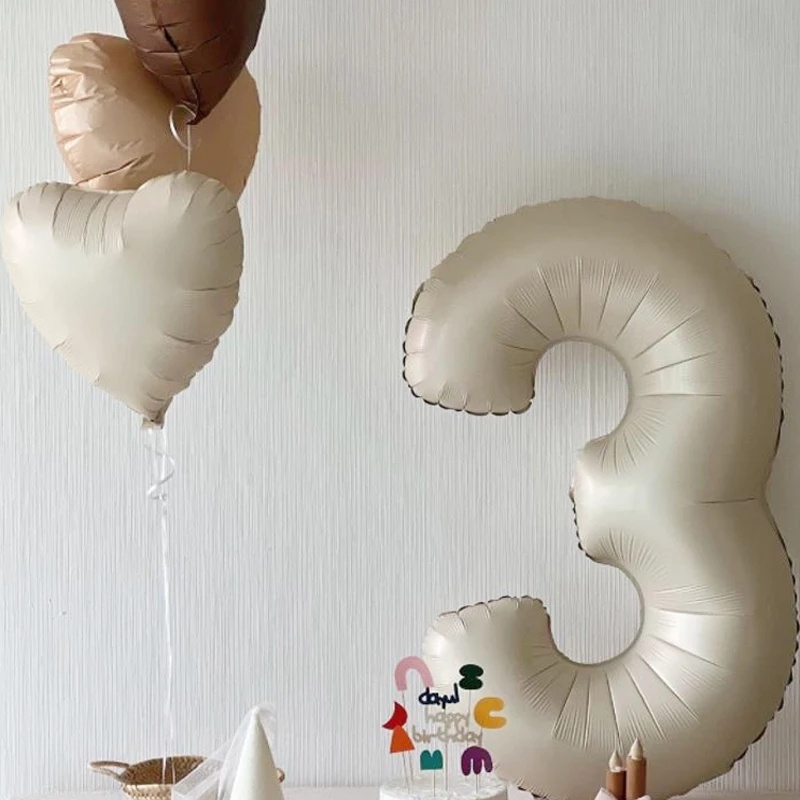 Bong Bóng Hình Số 0-9 32Inch Nhiều Màu Sắc Dùng Trang Trí Tiệc