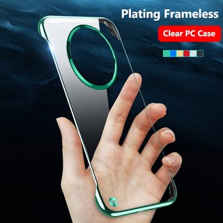 Ultra Ốp Điện Thoại PC Cứng Trong Suốt Siêu Mỏng Không Viền Mạ Cho Huawei Mate 50 40 30 20 Mate40 40Pro 40Pro + Mate 50 Pro