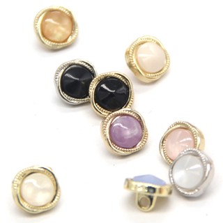  10 Cái   bộ 11 Mm Áo Sơ Mi Nhỏ Tròn Vàng Nút Kim Loại Cho Quần Áo Áo Sang Trọng Áo Tay Đầm Vòng Cổ Trang Trí Phụ Kiện May Vá 