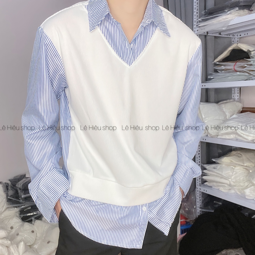 Áo sơmi nam hàn quốc s238 nam from rộng