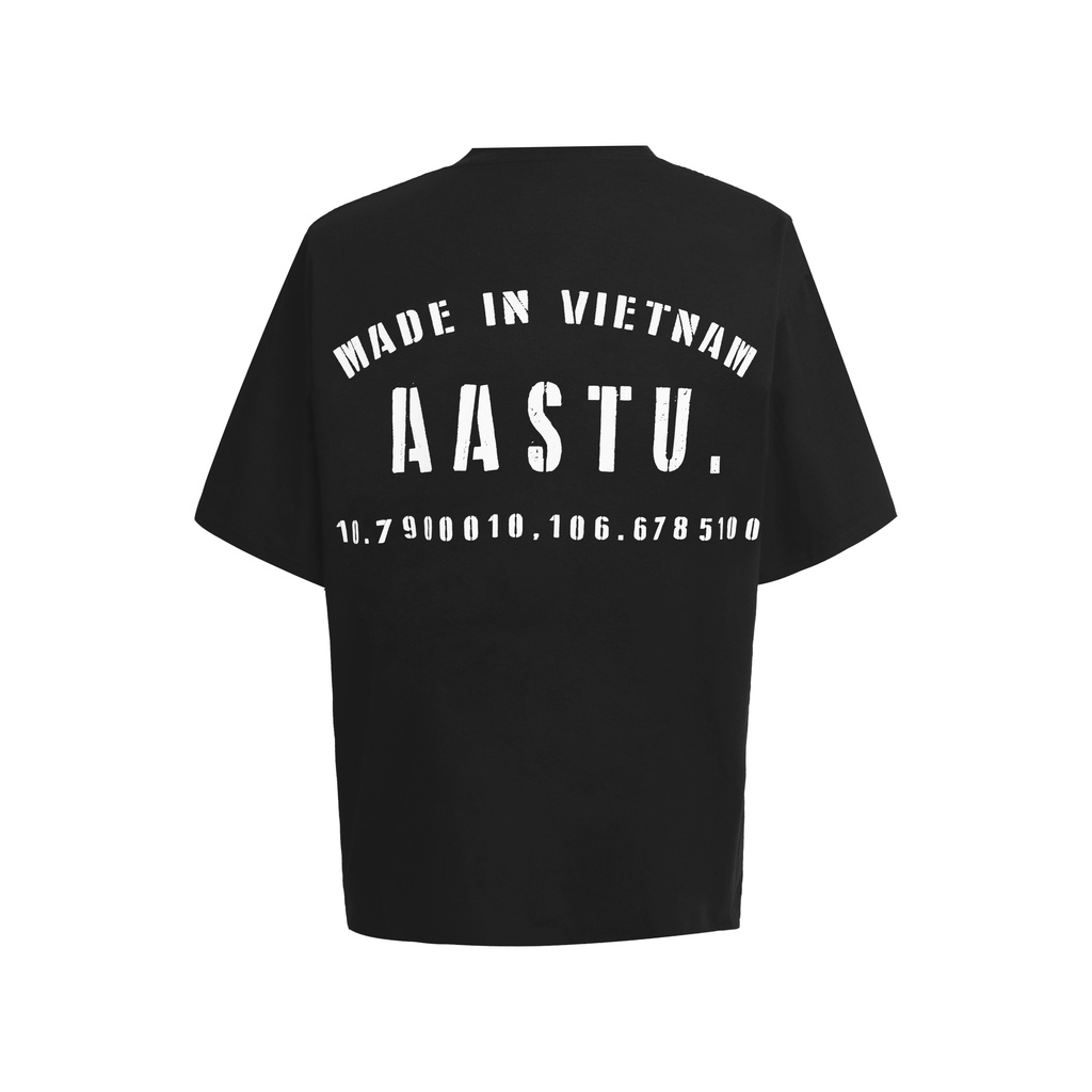 ÁO THUN AA STU IN LOGO VINTAGE - AA STU BOXY VINTAGE LOGO - BLACK ; WHITE // Aastudio