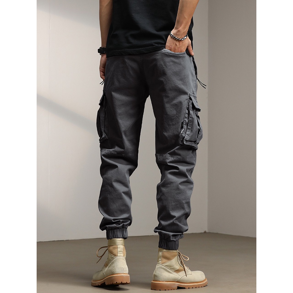 Jogger kaki lưng chun cao cấp co dãn 4 chiều cao cấp | BigBuy360 - bigbuy360.vn