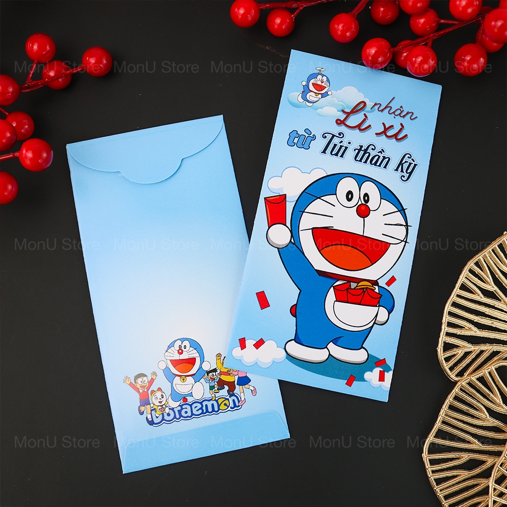 SET 6 bao lì xì DORAEMON DOREMON size lớn dễ thương cute MON0477