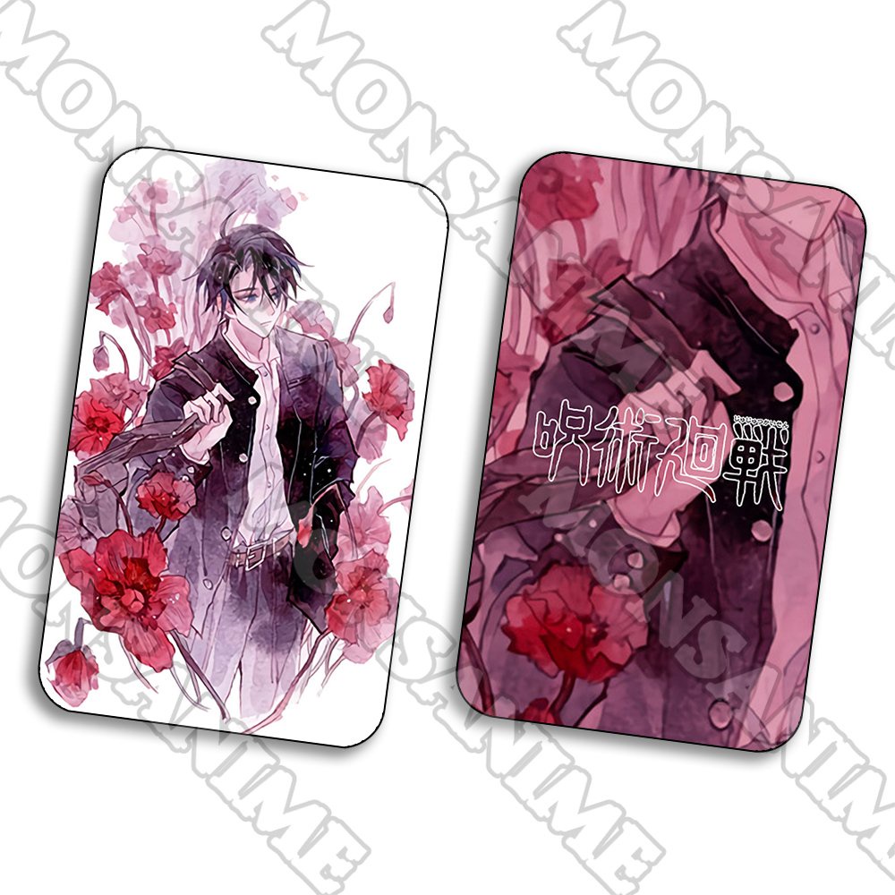 Ảnh thẻ in hình game JUJUTSU KAISEN ver HOA card bo góc viền 5*8cm anime chibi xinh xắn sưu tầm