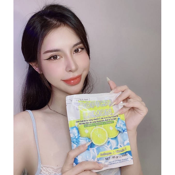Tắm Trắng Body Siêu bật tone sau 1lần tắm ,Siêu VitaminC từ Chanh - giúp da cấp ẩm trắng hồng HATYCOS