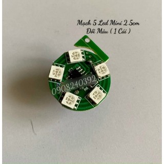 Bộ mạch led đổi màu dùng cho tất cả đèn thờ pha lê 1 Cái Bo 5 Led Mini 2.5cm siêu bền siêu sáng