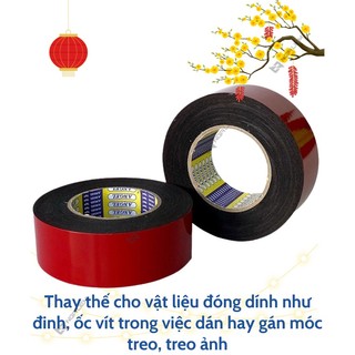 Băng Keo Xốp Đỏ 2P4 (24cm), 5P (50cm)