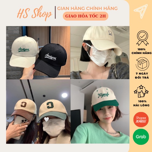 Mũ lưỡi trai nam nữ thêu chữ LA, Ny, memorie, cruise, tmi ... nón kết phong cách ullzang form mềm - TH02