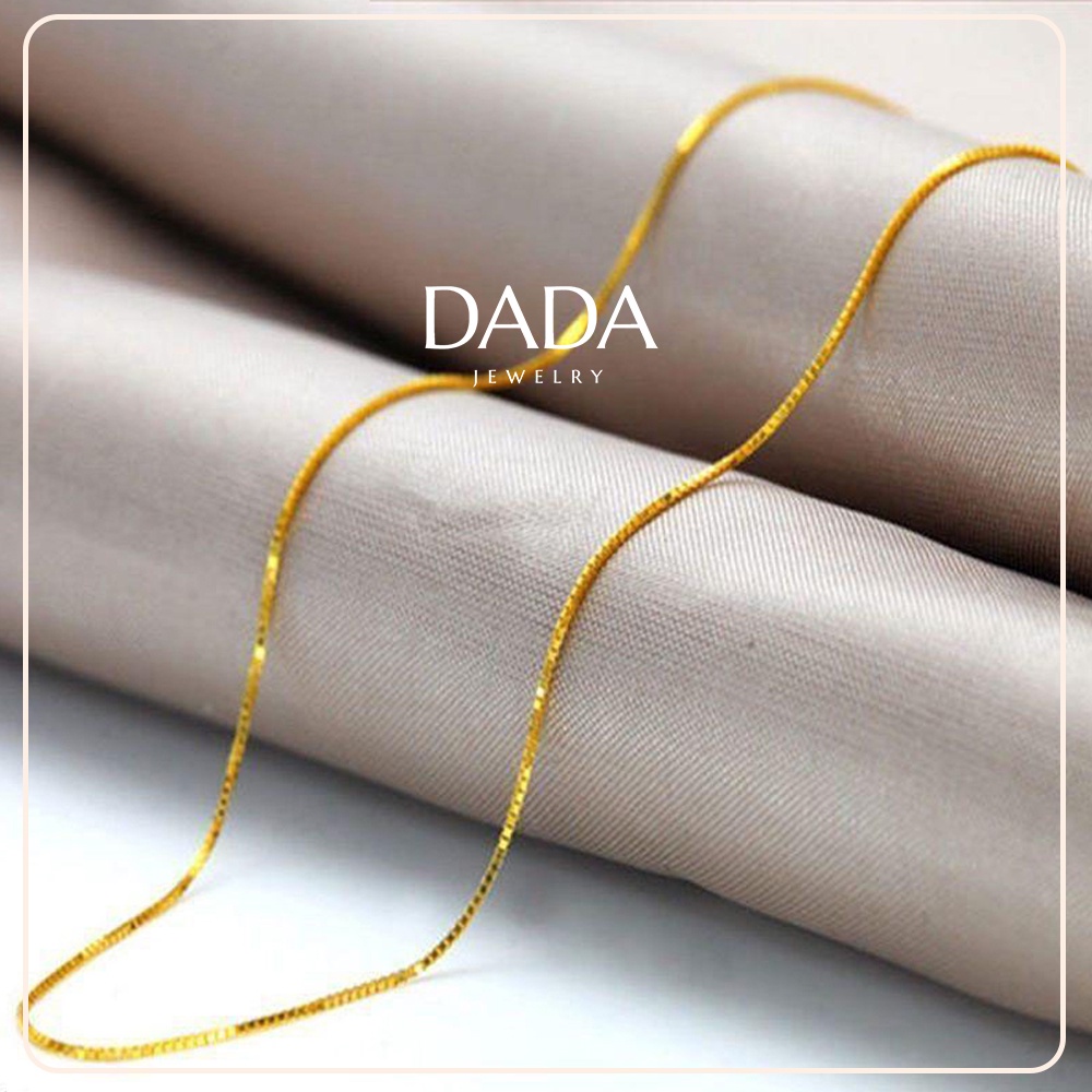 Vòng Cổ Vàng 916 Vàng Việt Nam Cát Vàng Hộp Dây Chuyền Vòng Cổ Nữ Quà Tặng