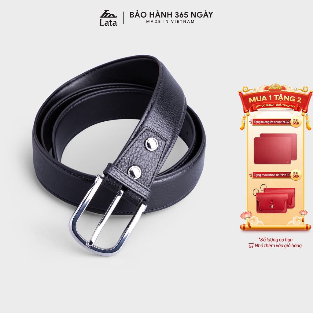 Thắt lưng nam da bò thật Diverso LATA TL275