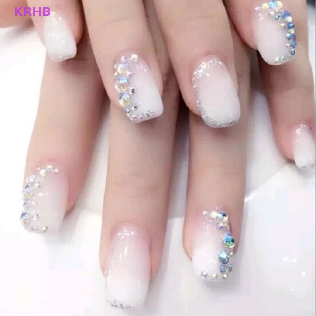 Hạt Pha Lê 3D Lấp Lánh Trang Trí Móng Tay Nghệ Thuật Mới