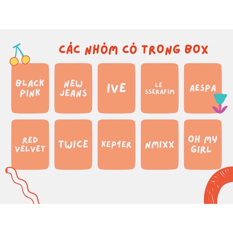 LUCKY BOX CARD BO GÓC GIRLGROUP NGẦU NGHIÊN