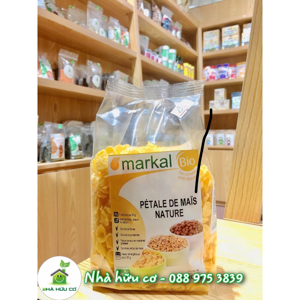 Ngũ cốc hữu cơ Ngô (Bắp) cán dẹt Markal 200g và 100g - Date: 12/2/2024 - Nhà hữu cơ