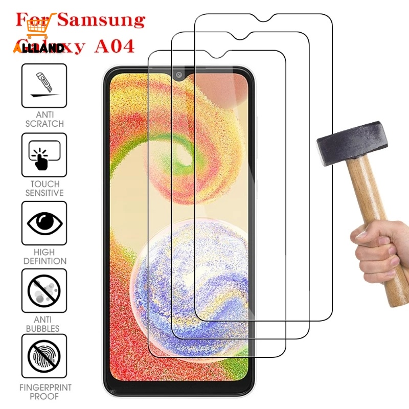 Kính Cường Lực Bảo Vệ Toàn Màn Hình Chống Nổ Chống Trầy Xước Cho Samsung Galaxy A04