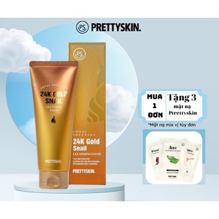 Sữa rửa mặt tái tạo da ốc sên vàng Pretty Skin 150ml