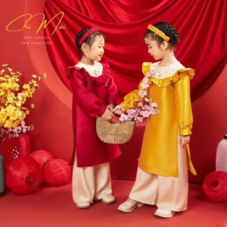 Sét áo dài bé gái Chi Mai em's