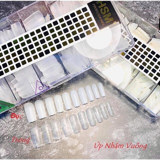 Hộp móng úp HSM nhám fom chuẩn đẹp hộp 500 móng đủ size
