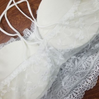 BRA REN CHÉO LƯNG (mã 561), Màu trắng, Dưới 52kg
