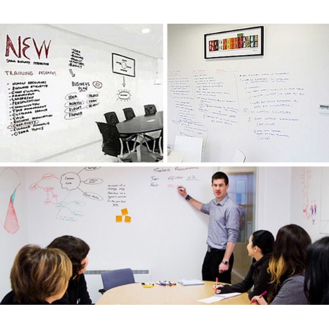 Decal bảng trắng viết bằng bút lông nhiều size